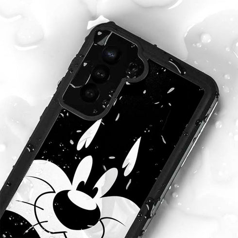 Looney Tunes Sylvester the Cat Black and White Galaxy S24 Plus Waterproof Case